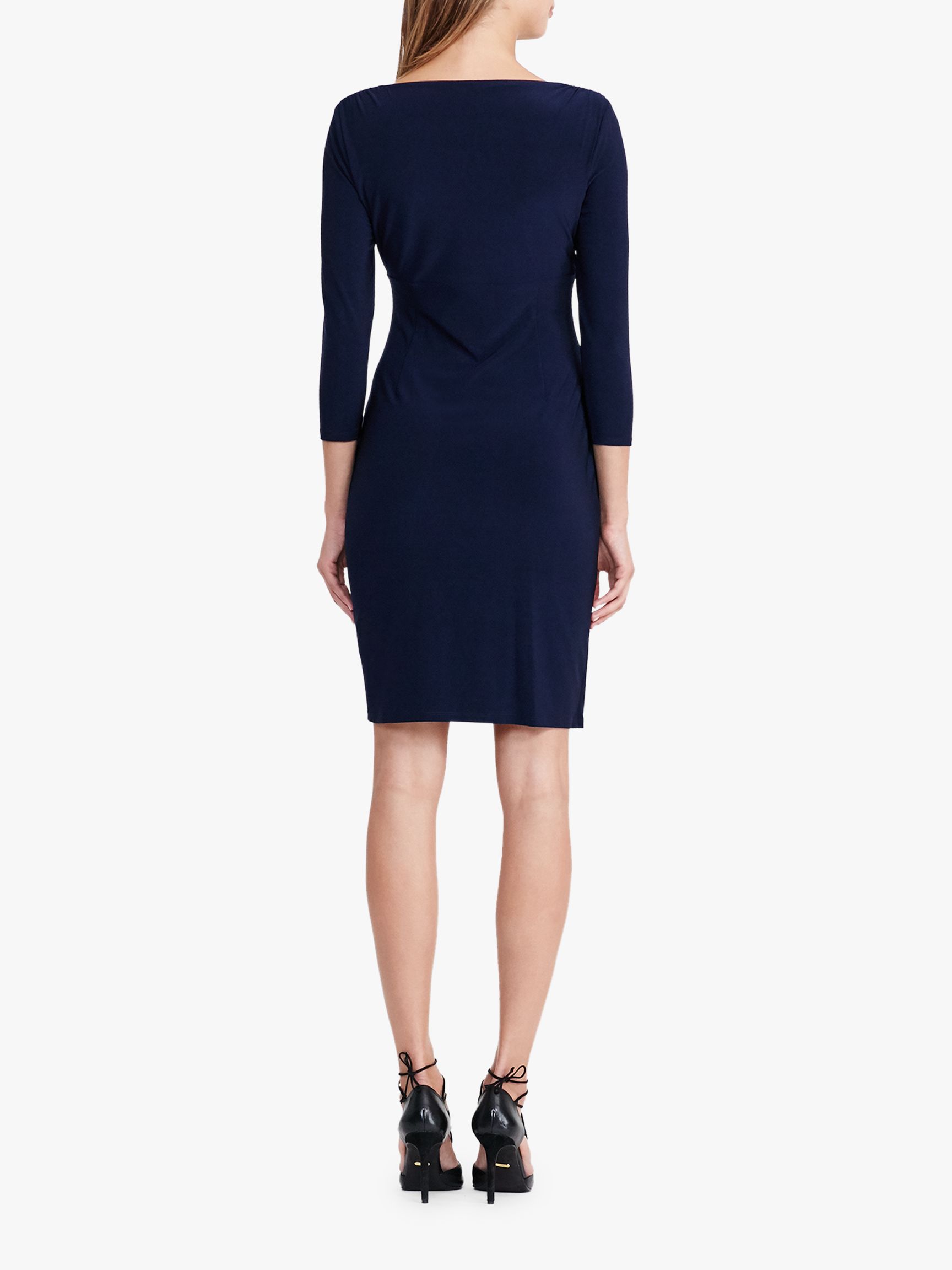 Lauren Ralph Lauren Elsie Dress, Lighthouse Navy at John Lewis & Partners