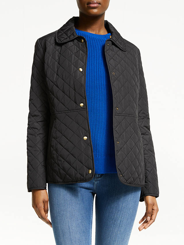 Lauren Ralph Lauren Quilted Jacket, Black at John Lewis & Partners