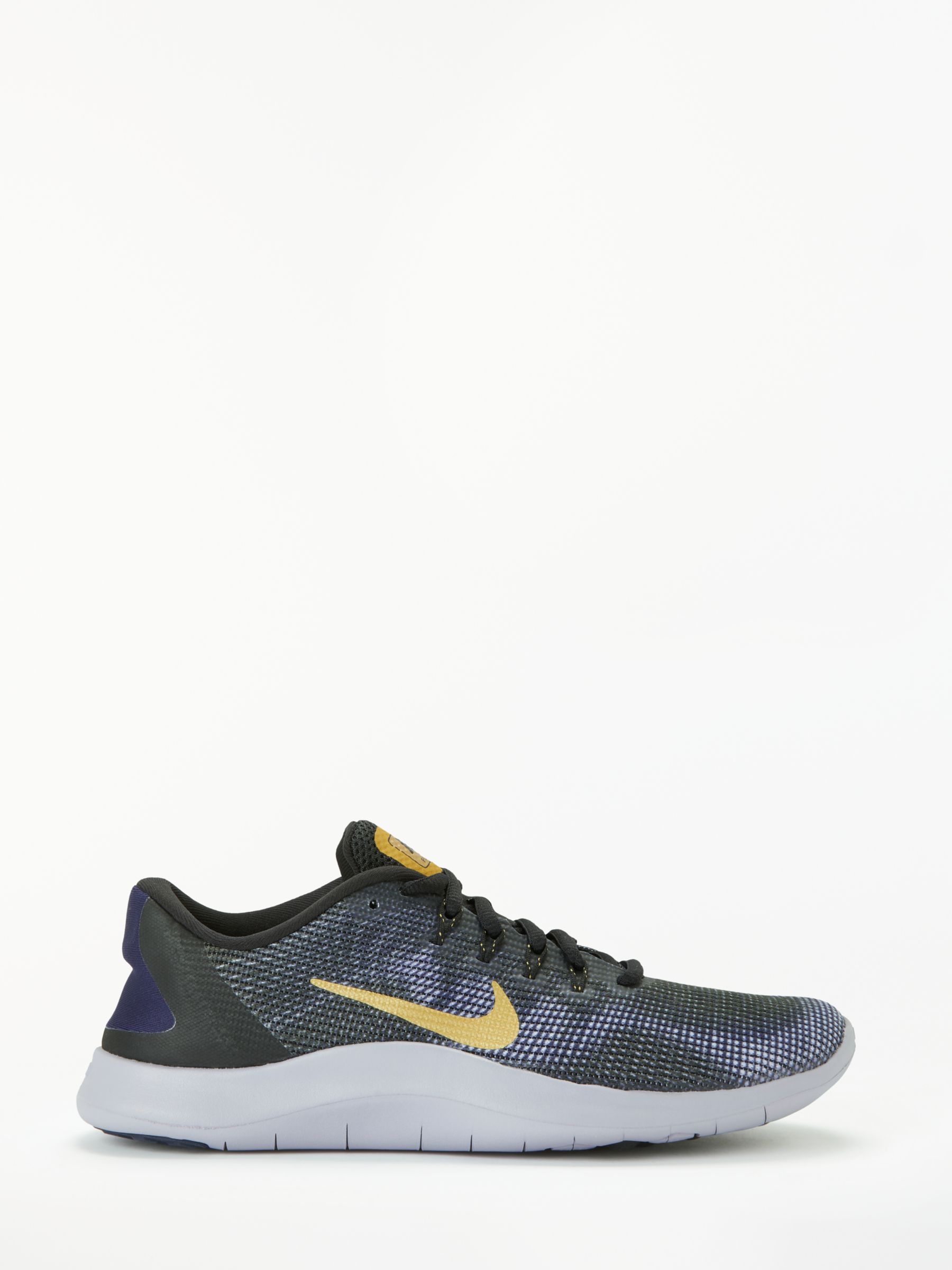 gold and black nike trainers