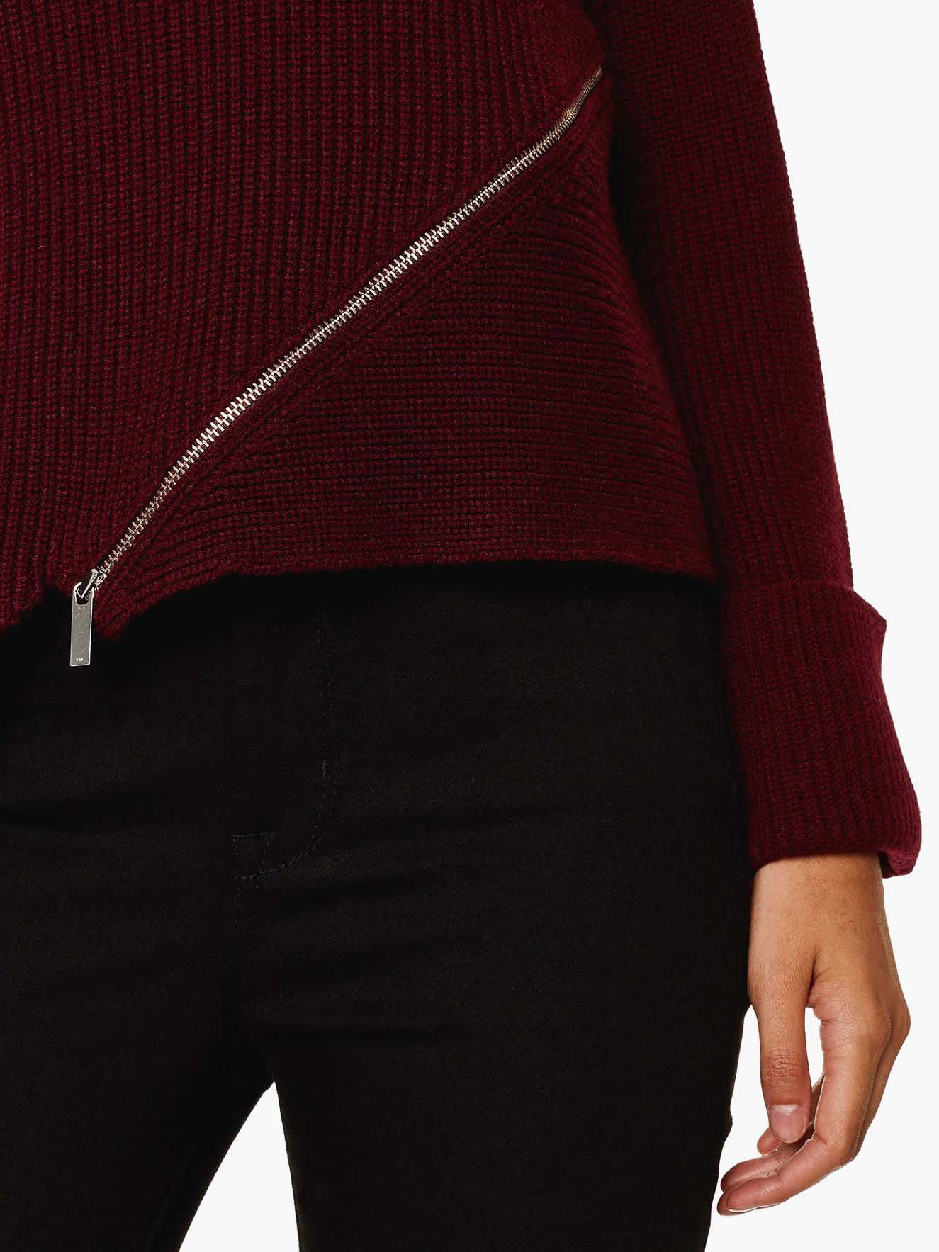 roll neck zip jumper