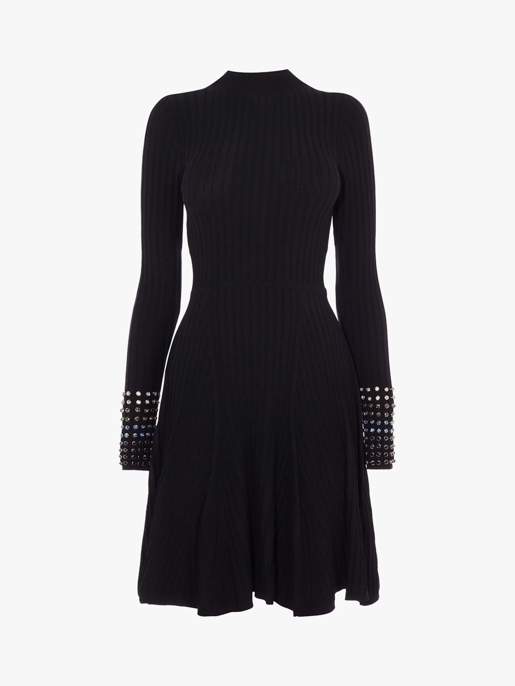 Karen Millen Embellished Cuff Dress, Black