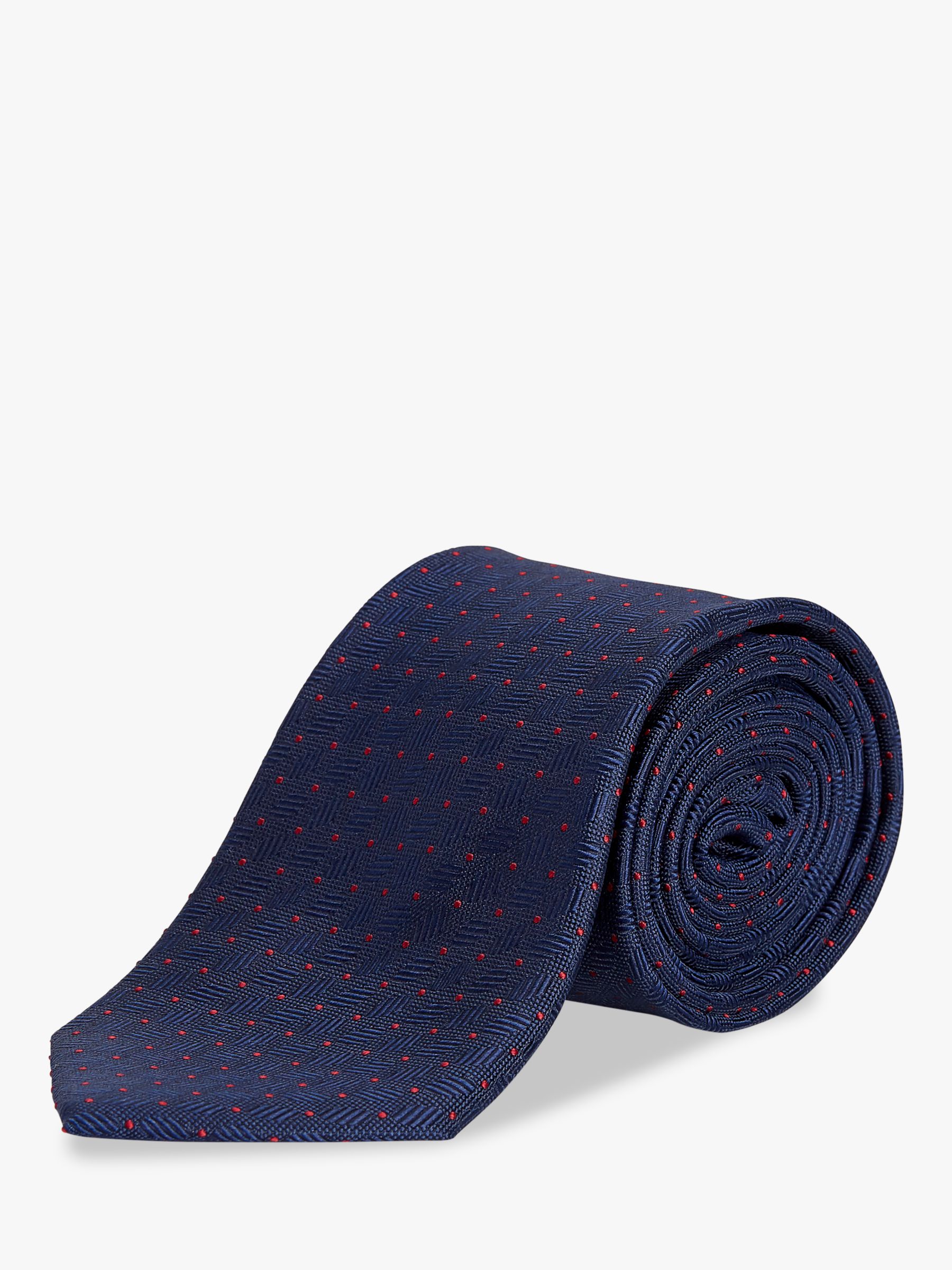 Chester by Chester Barrie Spot Stripe Silk Tie
