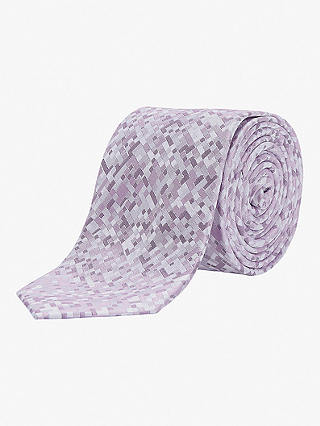 Richard James Mayfair Pixel Silk Tie, Pink