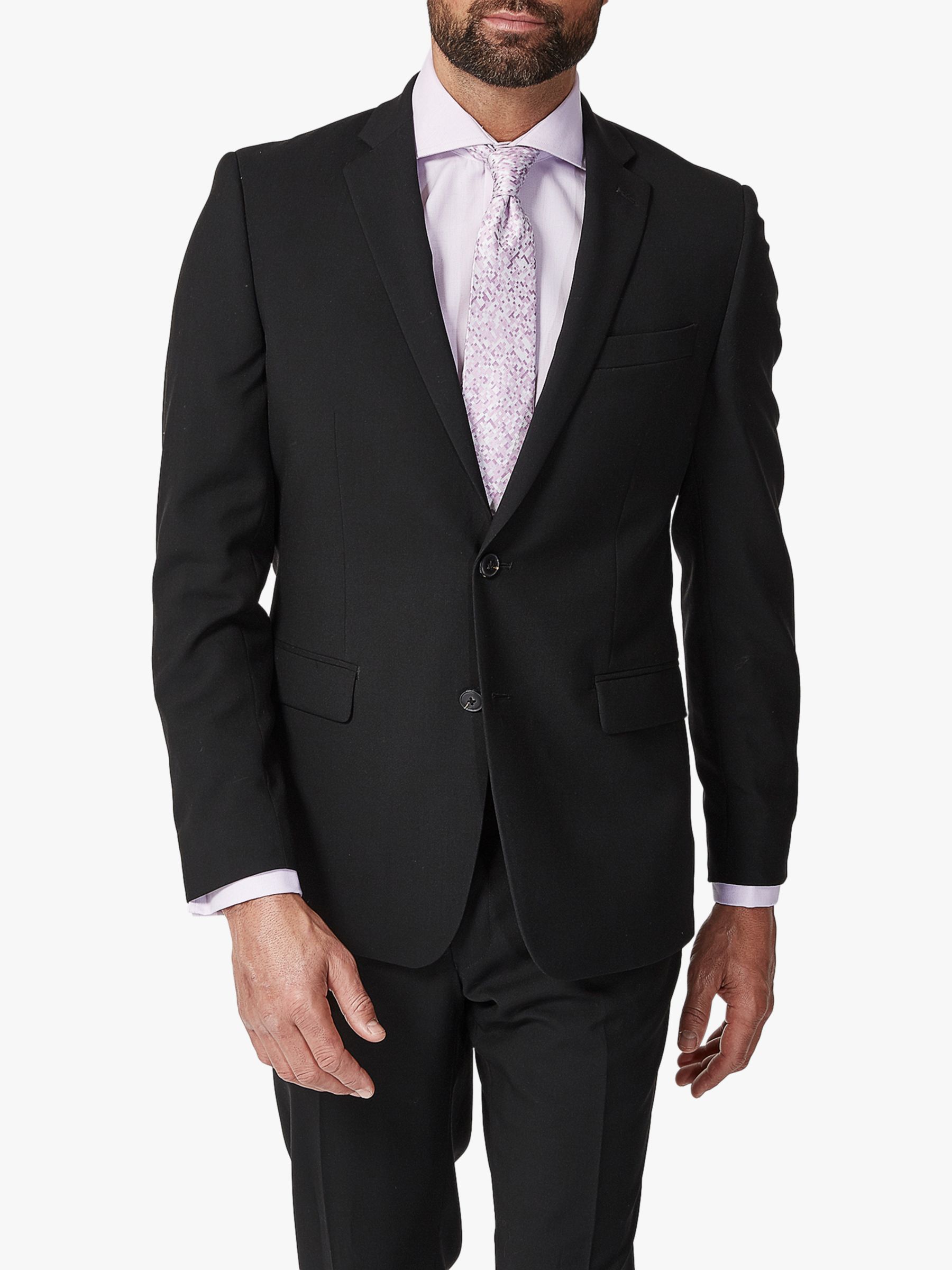 Richard James Mayfair Slim Super Suit Jacket, Black