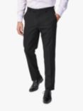 Richard James Mayfair Wool Slim Suit Trousers, Black