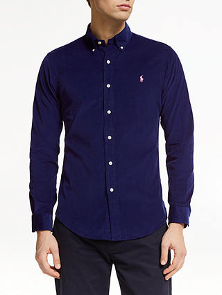 Polo Ralph Lauren Long Sleeve Cord Shirt, Holiday Navy