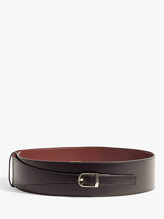 Karen Millen Leather Waist Emphasis Belt, Black