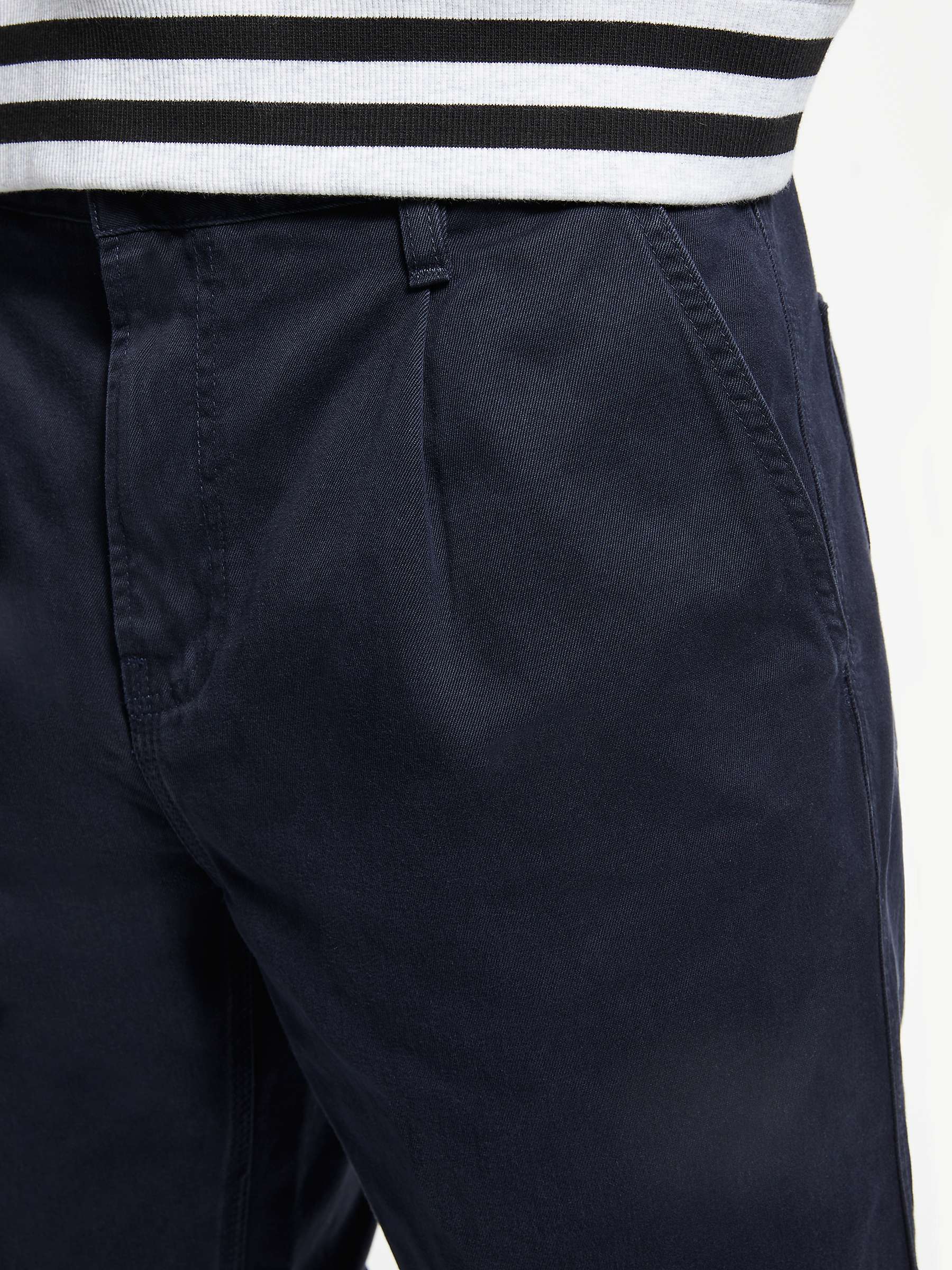 Carhartt WIP Abbot Tapered Trousers, Navy at John Lewis & Partners