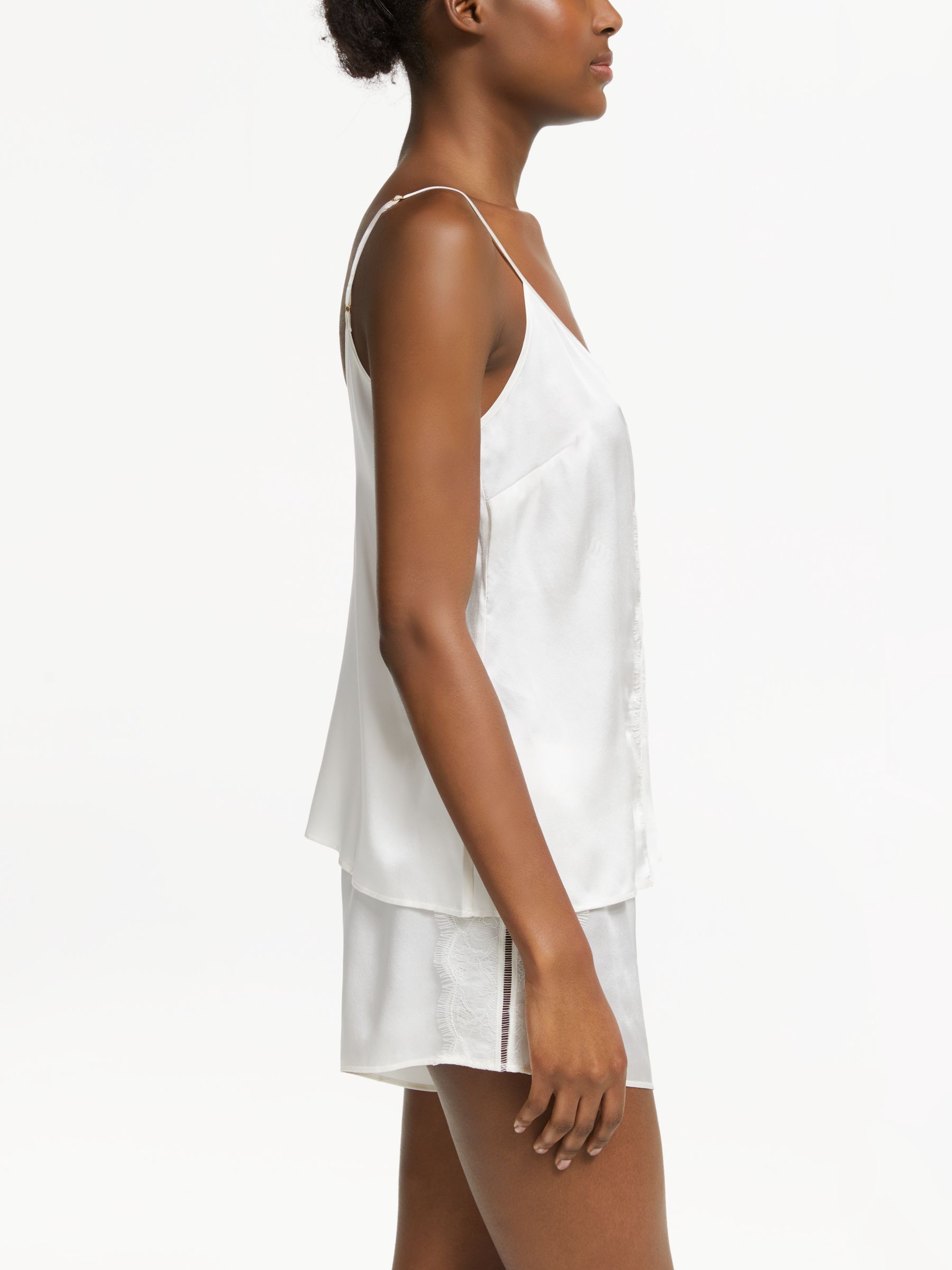 Silk Cami & Shorts Pyjama Set - White, Silk Works London