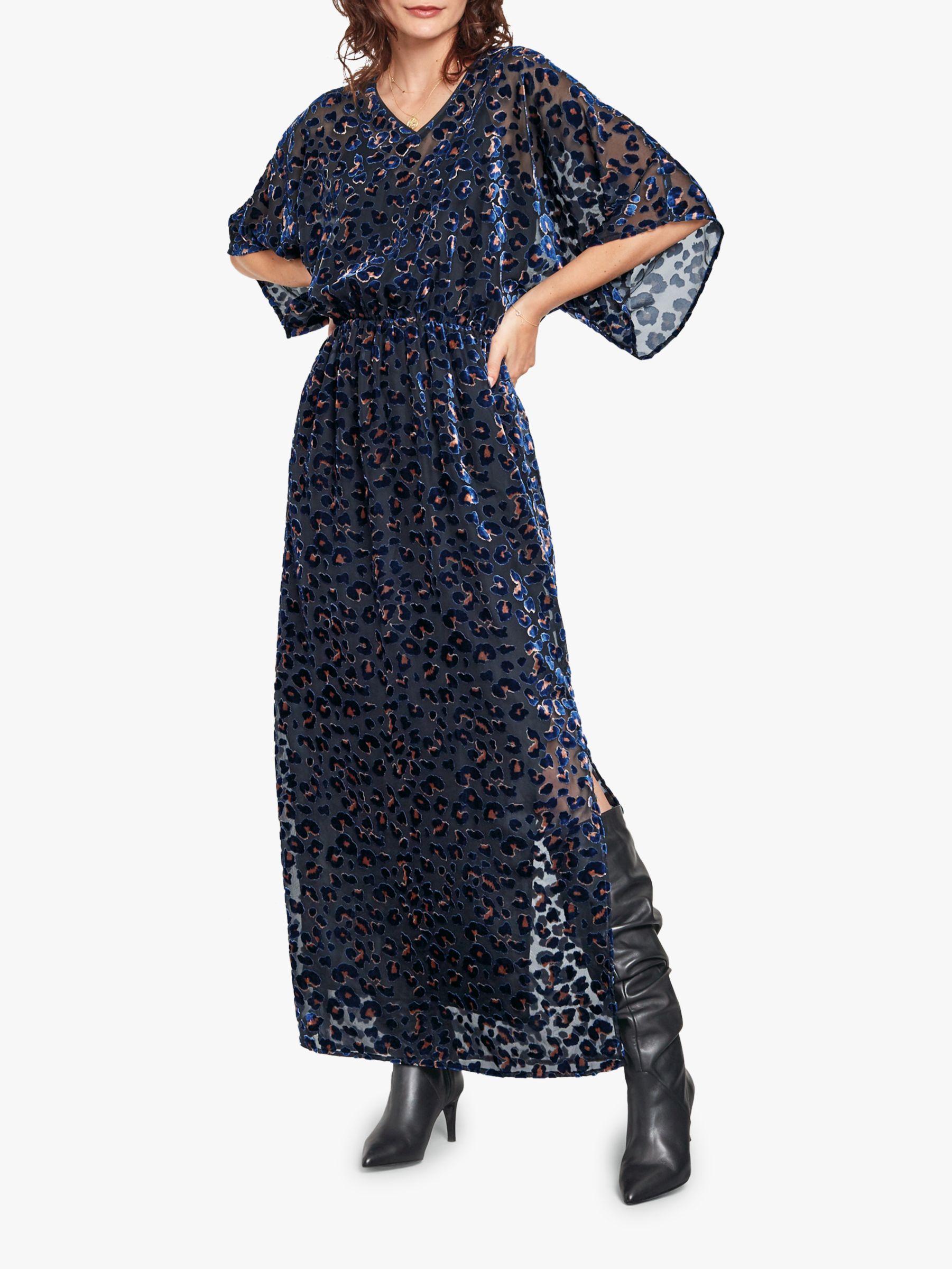 leopard kimono dress