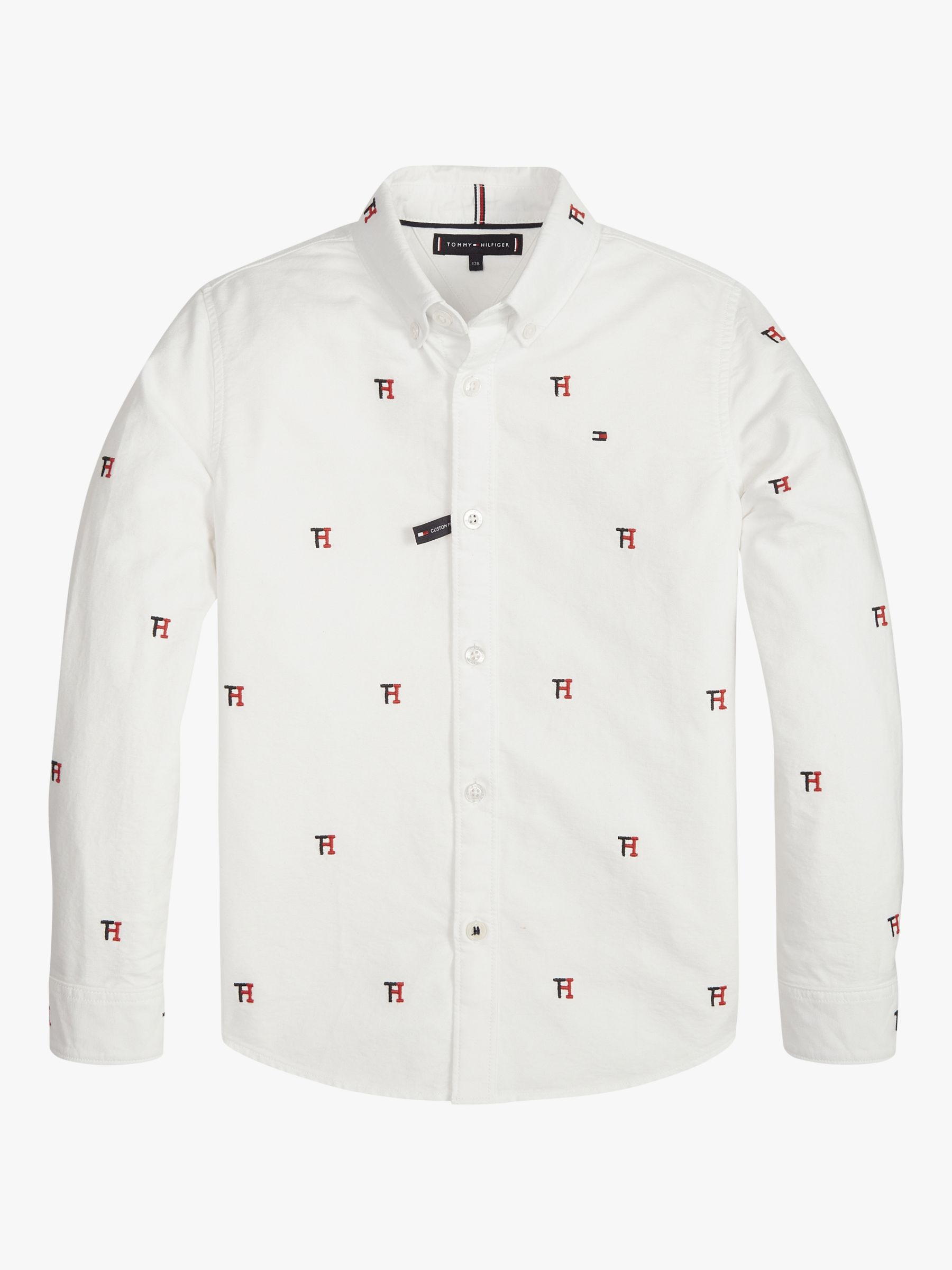 tommy hilfiger white shirt with logo