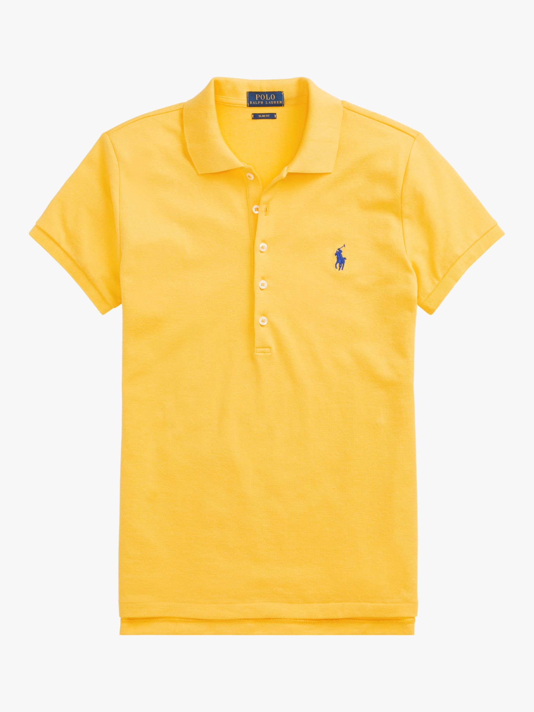 Polo Ralph Lauren Julie Skinny Fit Stretch Polo Shirt, Yellow