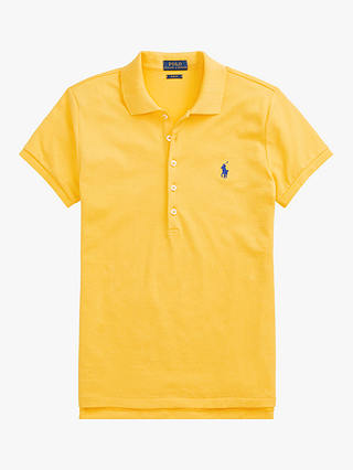 Polo Ralph Lauren Julie Skinny Fit Stretch Polo Shirt, Yellow