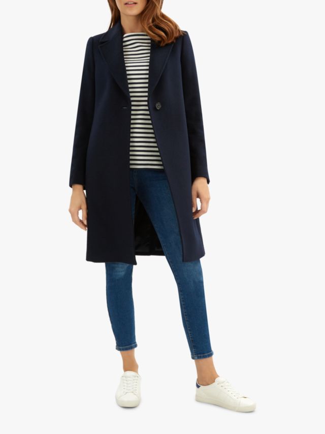 Jaeger boyfriend cheap coat navy