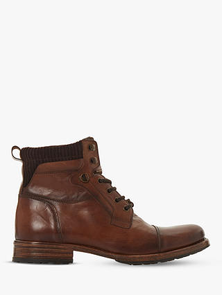 Dune Clapham Contrast Collar Lace Up Boot