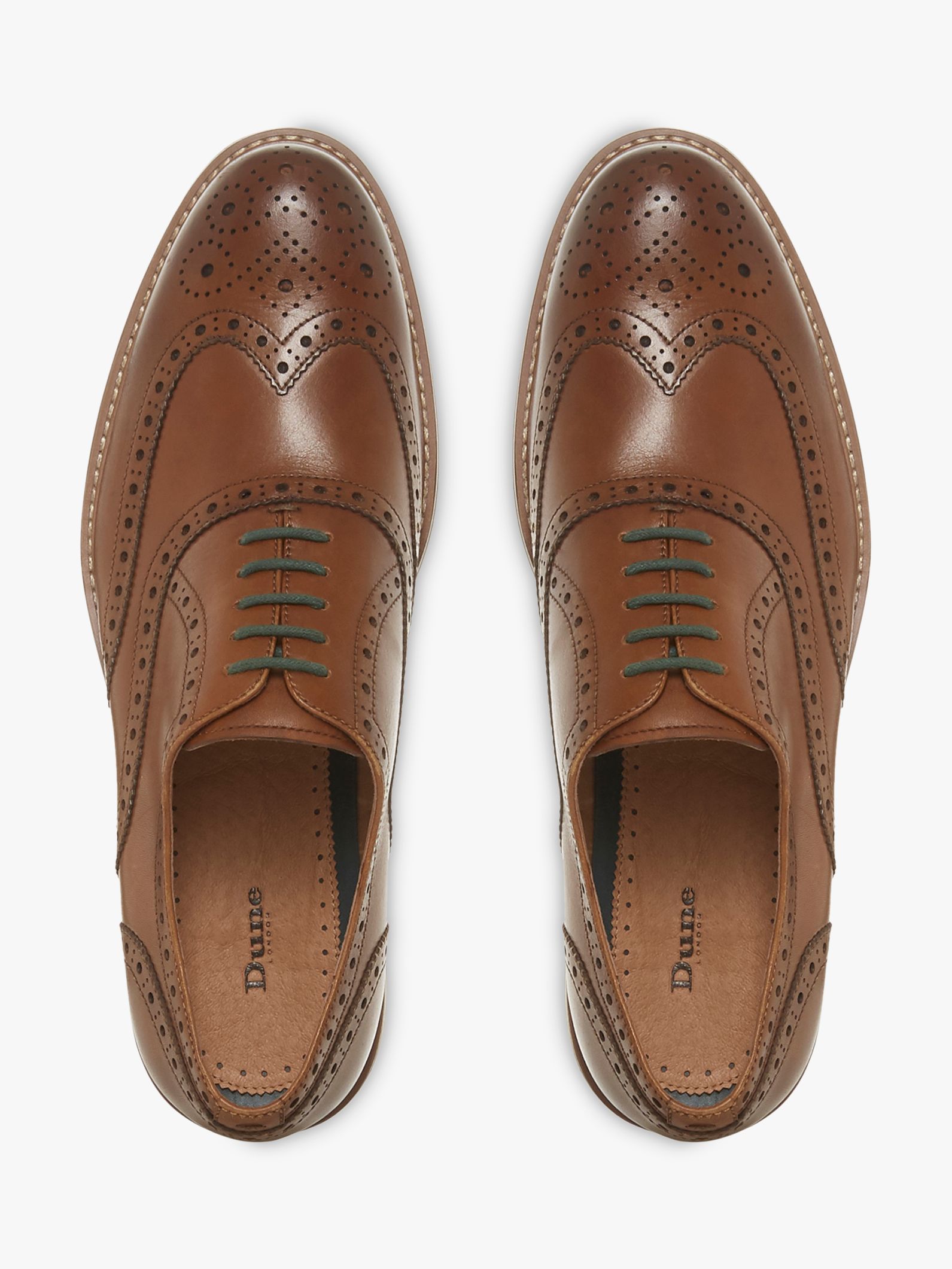 Dune Palladium Brogues | Tan at John 