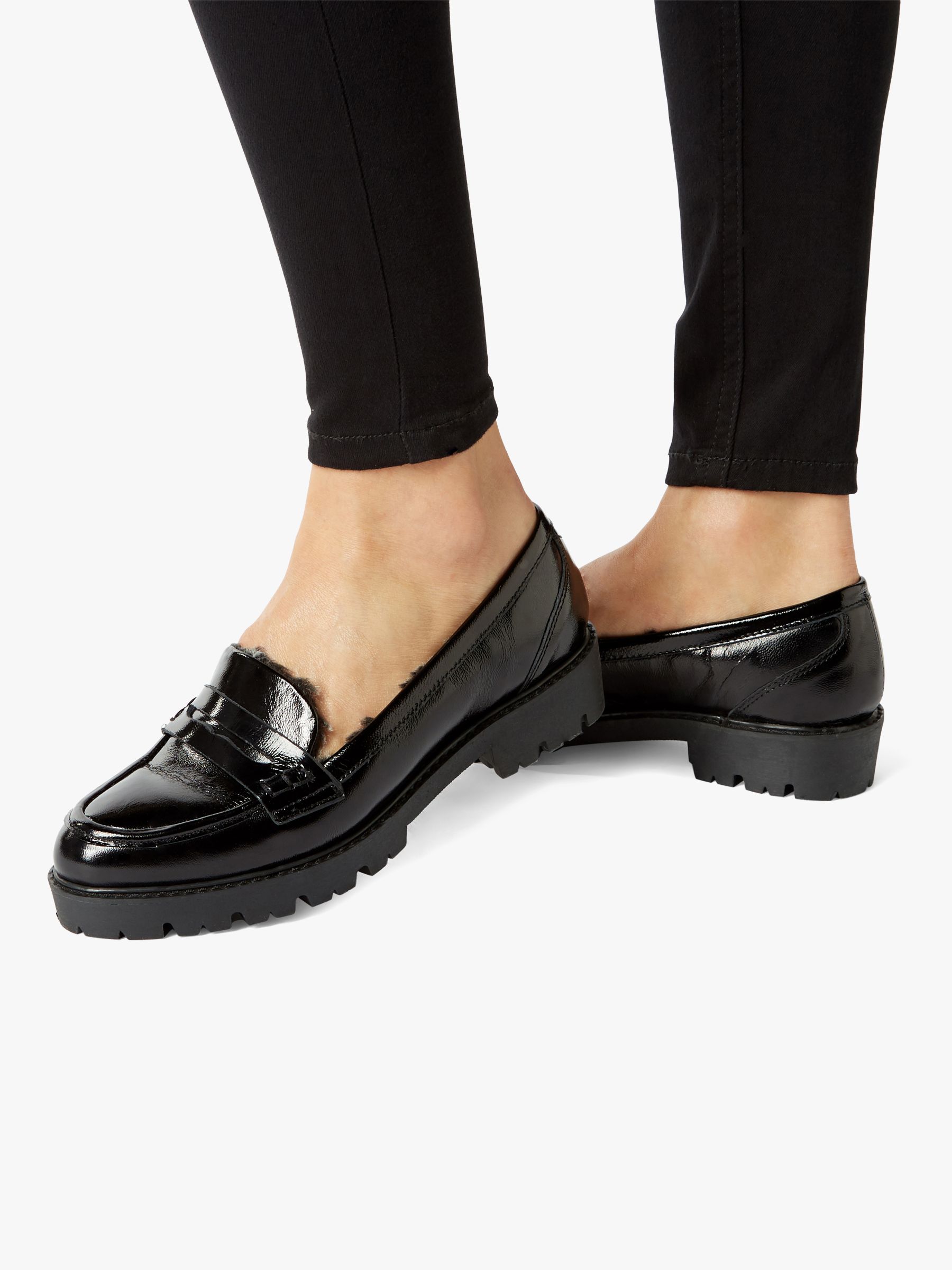 dune fur loafers