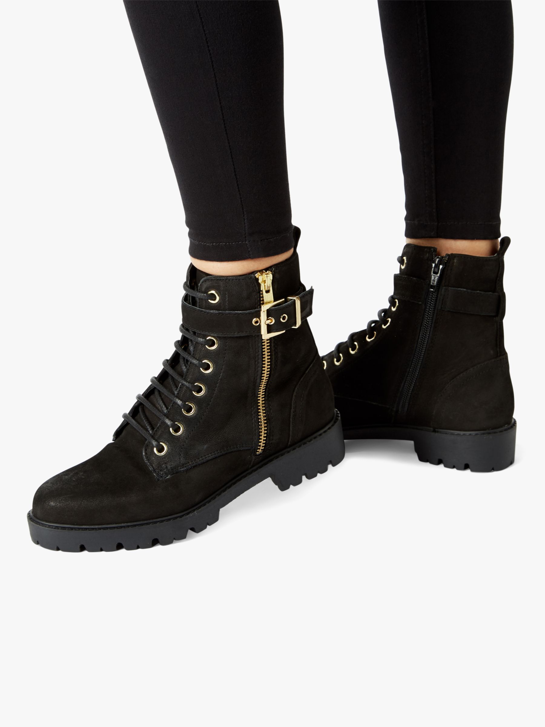 Dune Philosophy Leather Lace Up Boots 