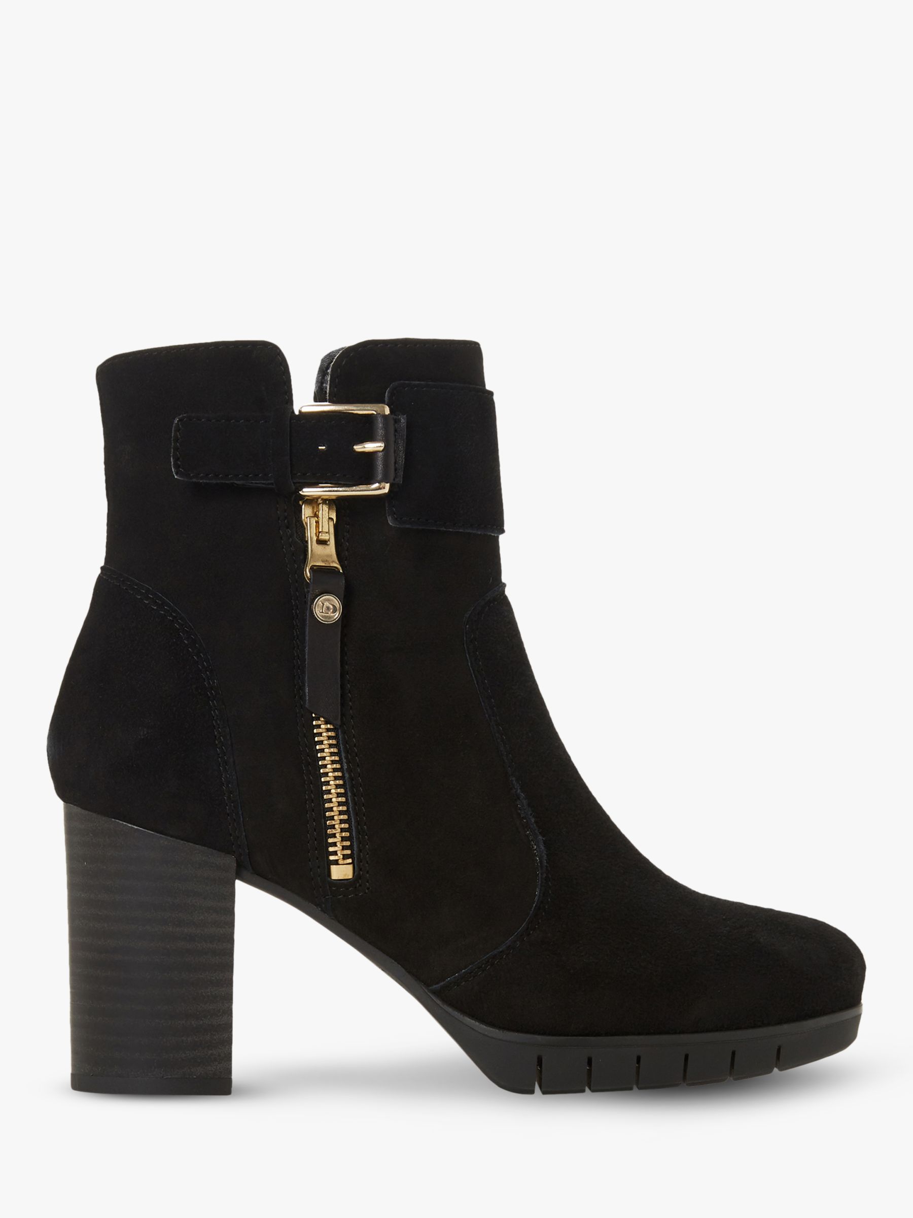 Dune Ossian Suede Zip Ankle Boots