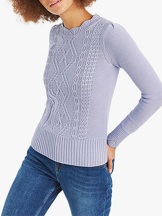 Oasis Laura Cable Knit Cotton Jumper