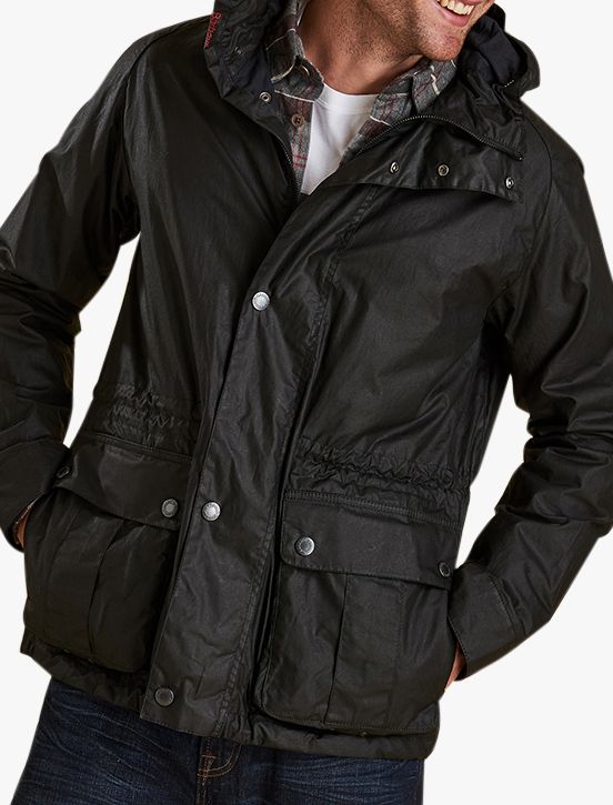 barbour wax padded jacket 