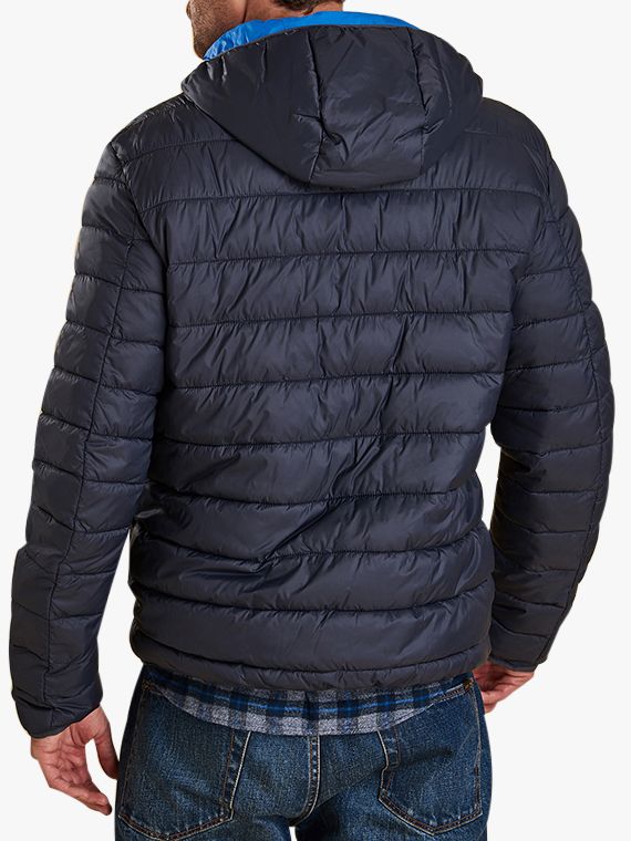 barbour trawl quilted jacket navy