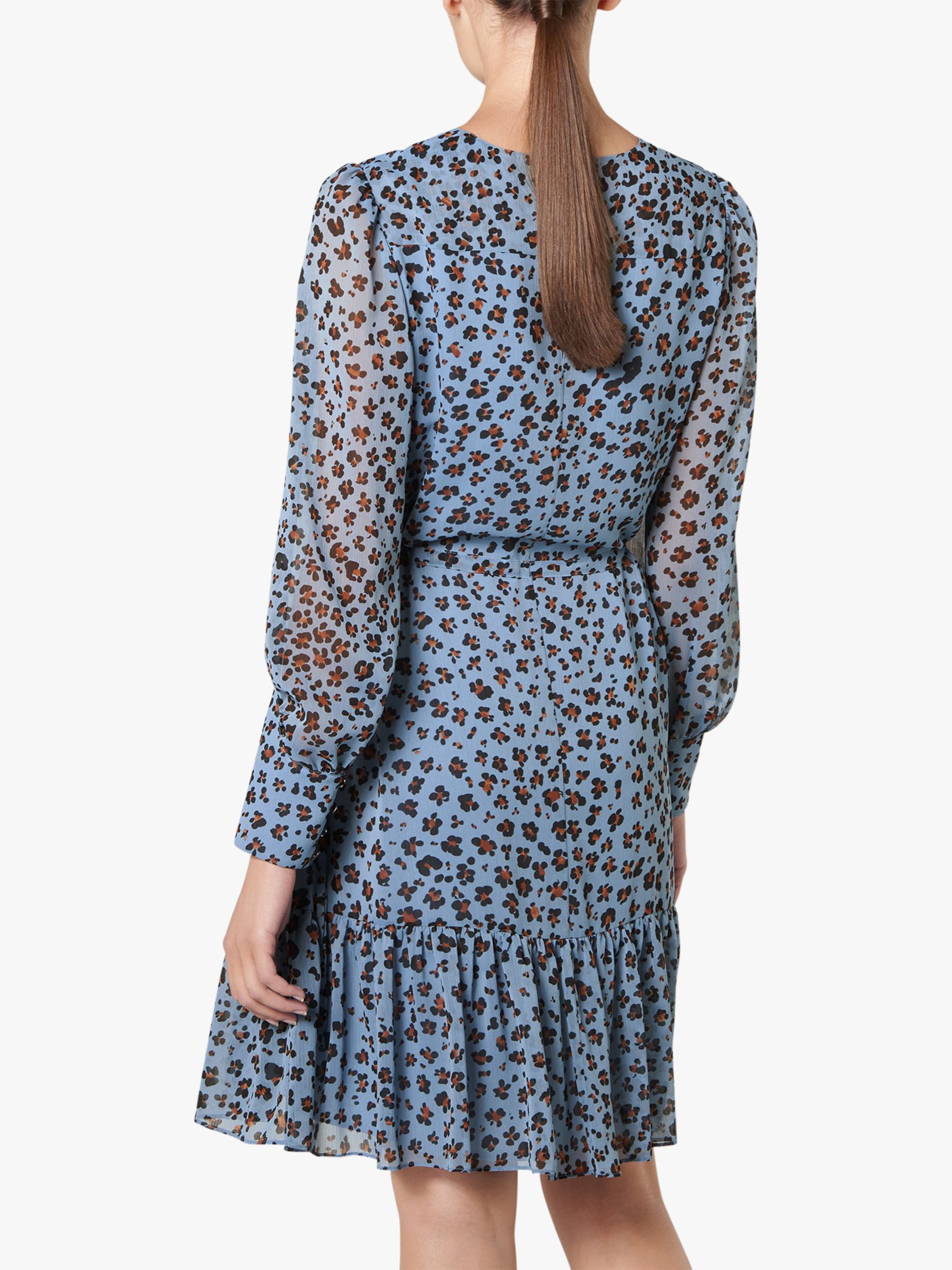 L K Bennett Dakota Animal Print Dress Blue At John Lewis Partners