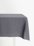 John Lewis GOTS Organic Linen Tablecloth, Steel