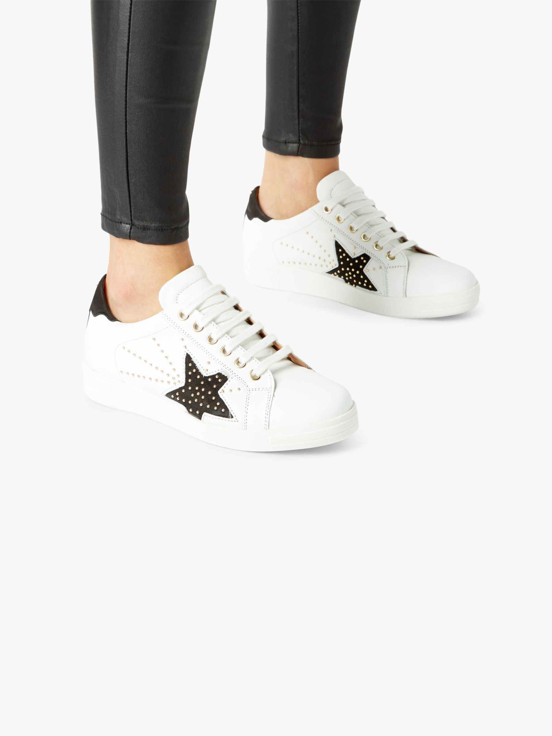 Dune Edris Stud Lace Up Star Trainers 