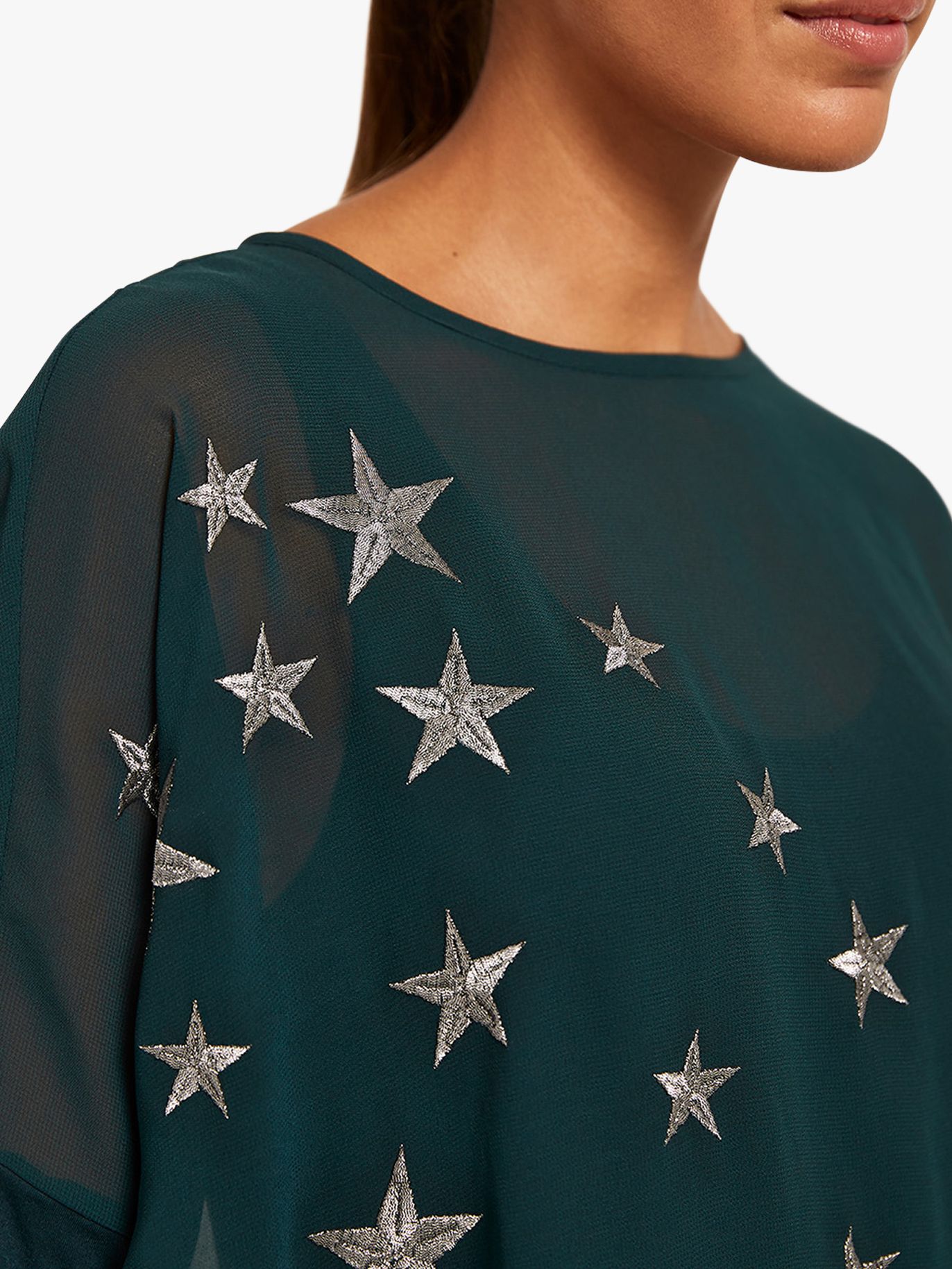 Mint Velvet Embroidered Star Top 