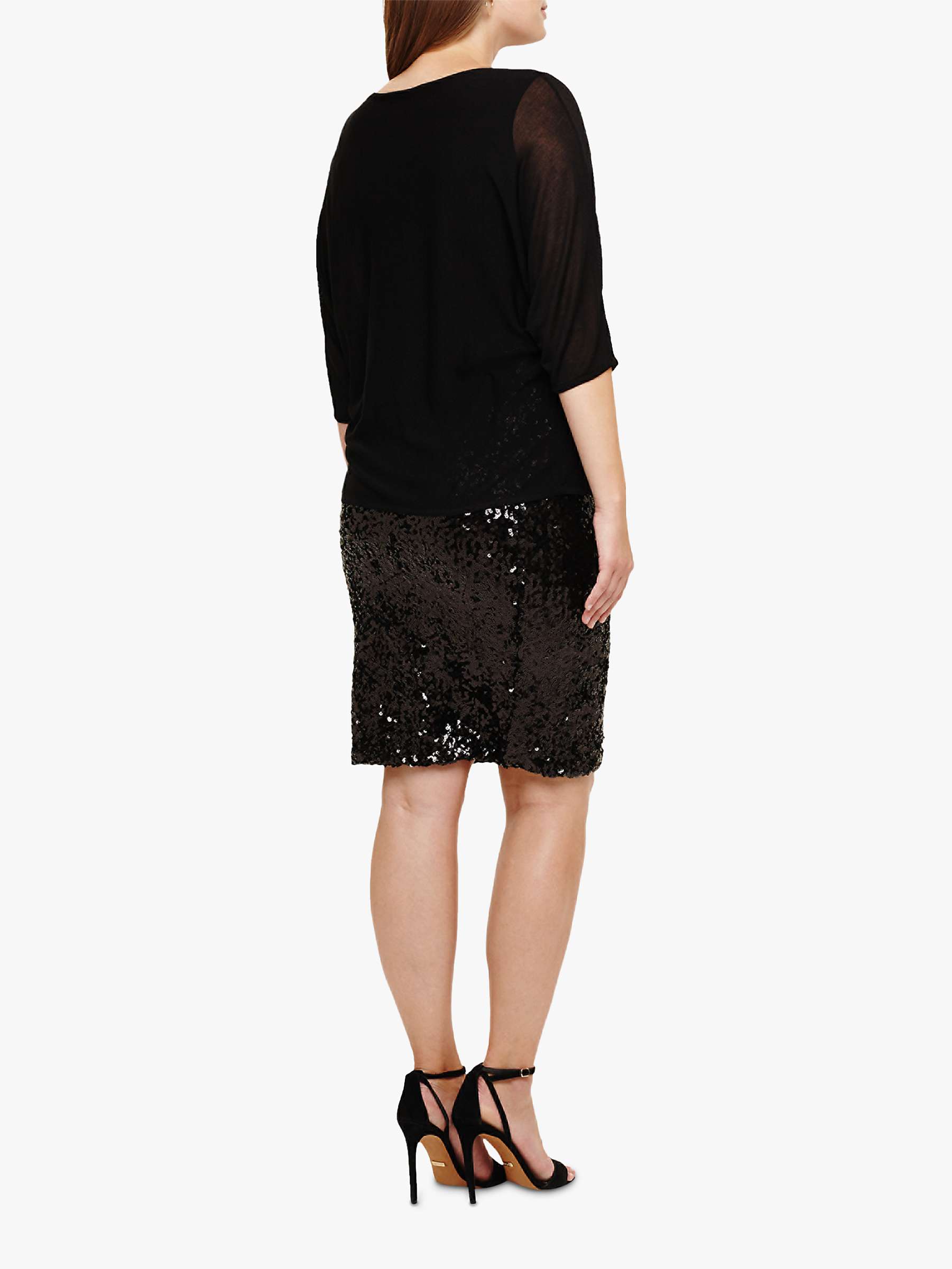 Buy Studio 8 Pixie Sequin Embellished Dress, Black Online at johnlewis.com