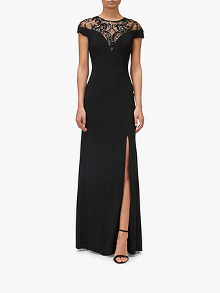 Adrianna Papell Sequin Jersey Maxi Dress, Black