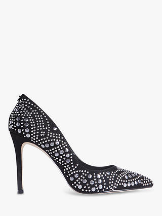 Karen Millen Stud Embellished Court Shoes, Black