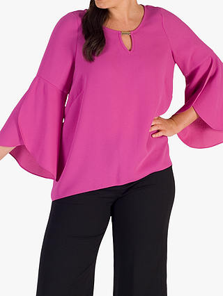 Chesca Cuff Detail Crepe Top