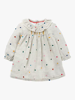 Mini Boden Baby Nostalgic Pleated Dress, Multi