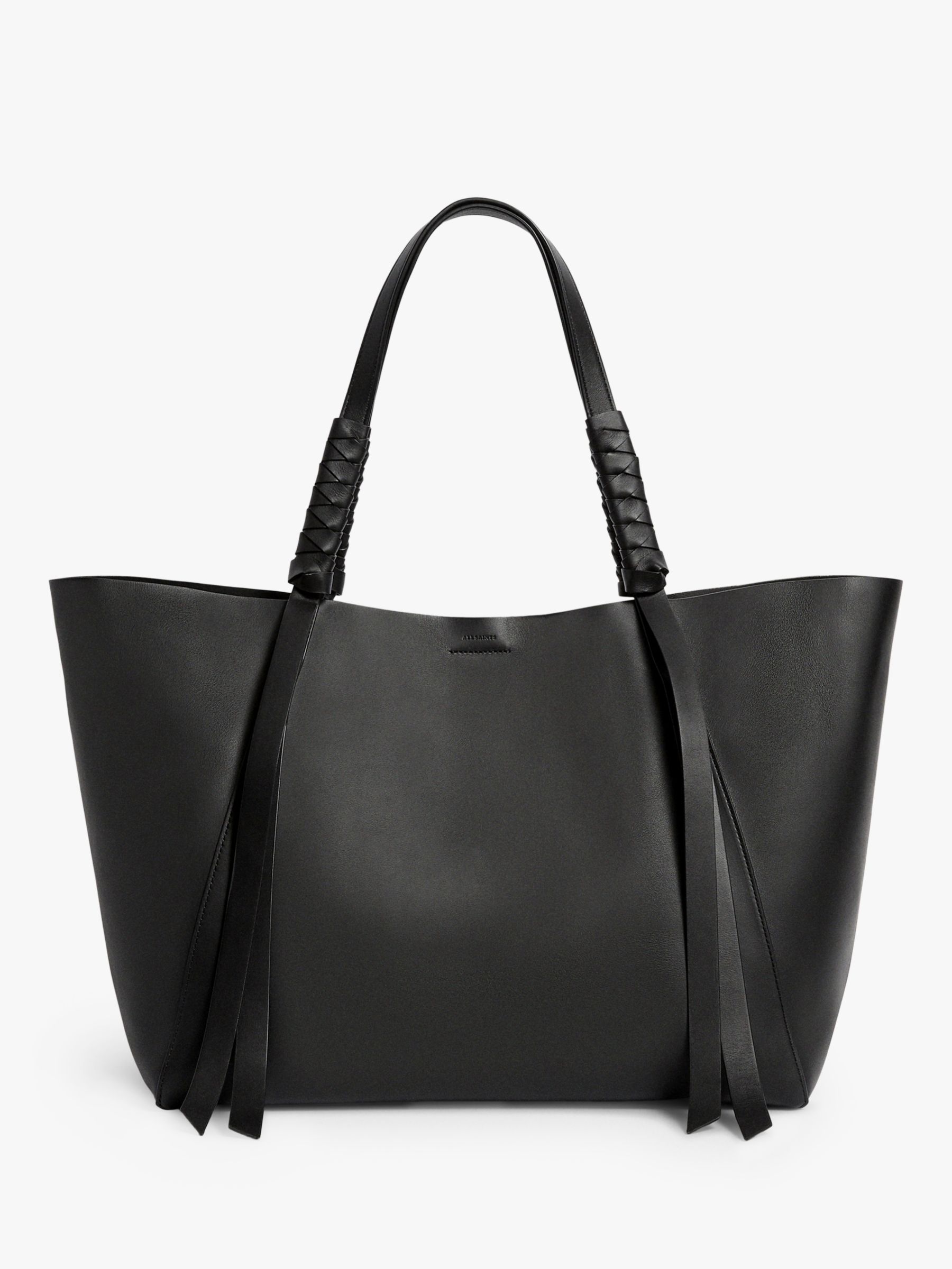 all saints leather tote