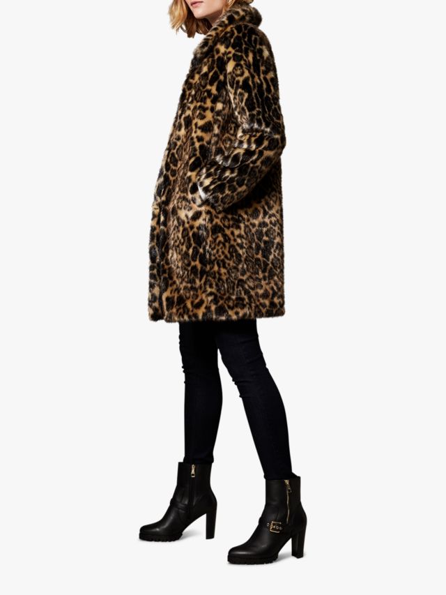 Karen millen leopard on sale print tailored coat