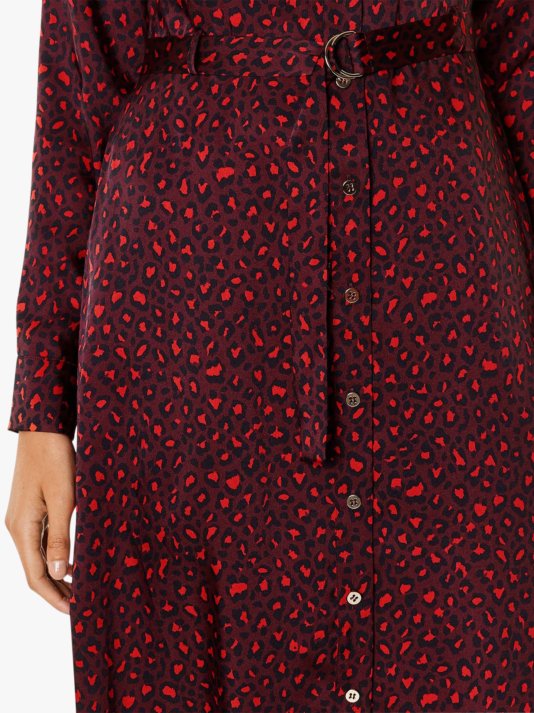 karen millen red leopard maxi dress