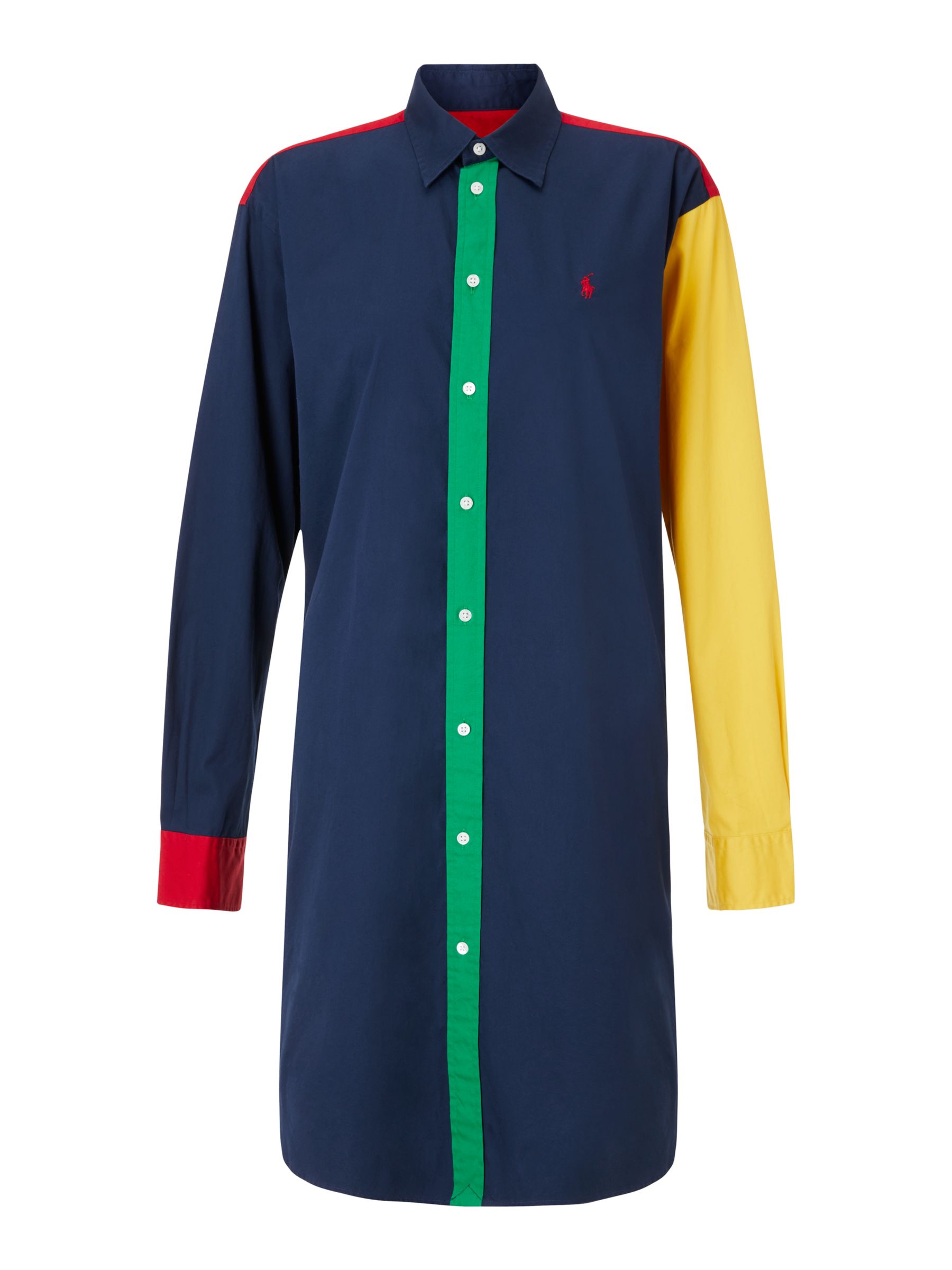 polo ralph lauren colour block shirt dress