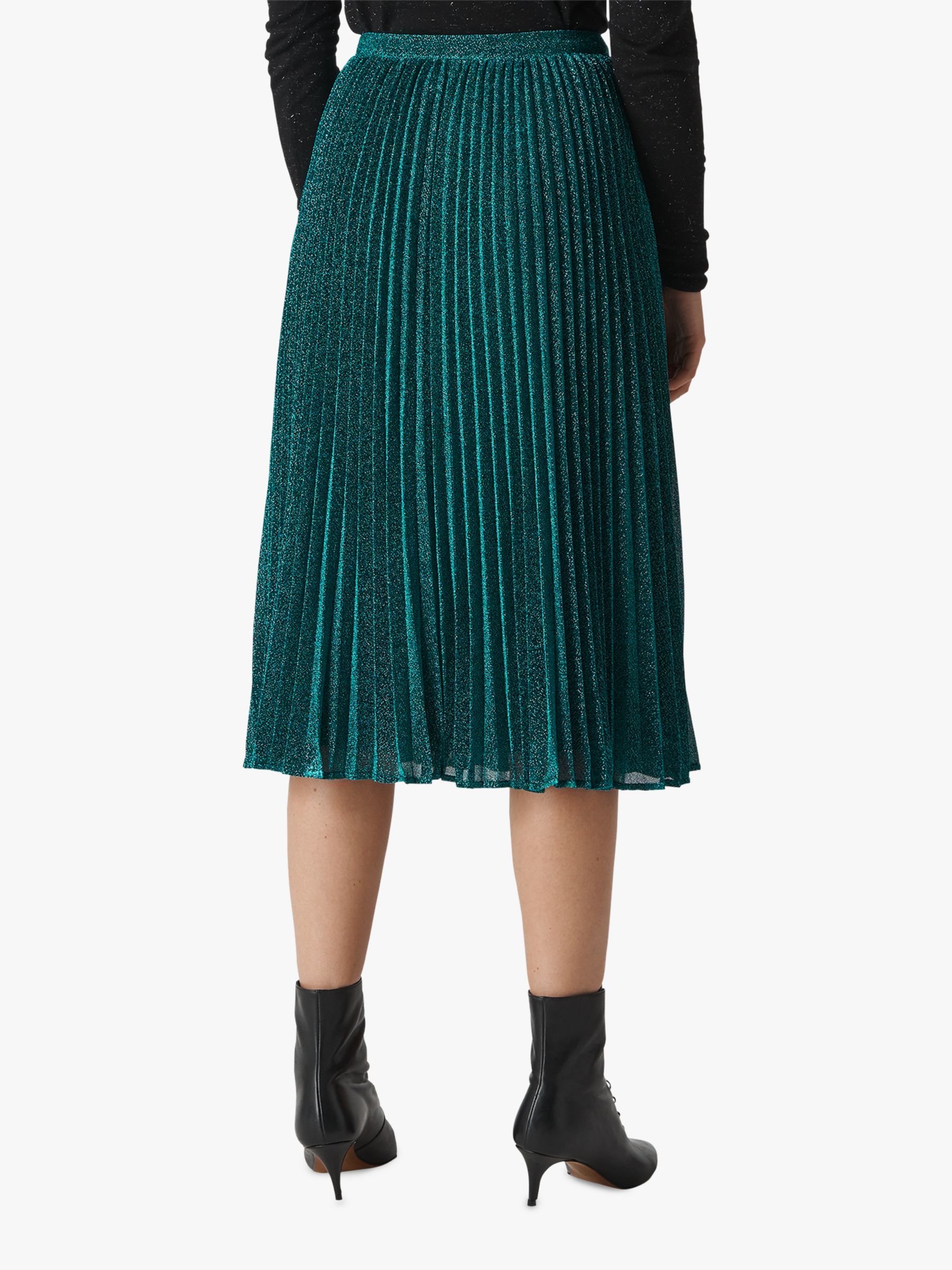 Whistles Sparkle Pleated Skirt