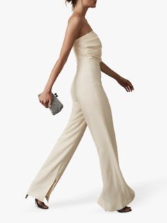 Reiss vianne bandeau cheap jumpsuit ivory