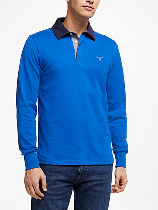 GANT Original Heavy Solid Rugger Sweatshirt, Royal Blue