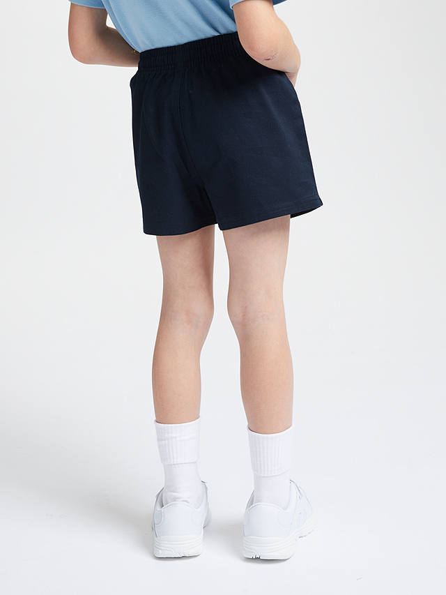 John Lewis Children's Cotton School PE Shorts, Navy 
