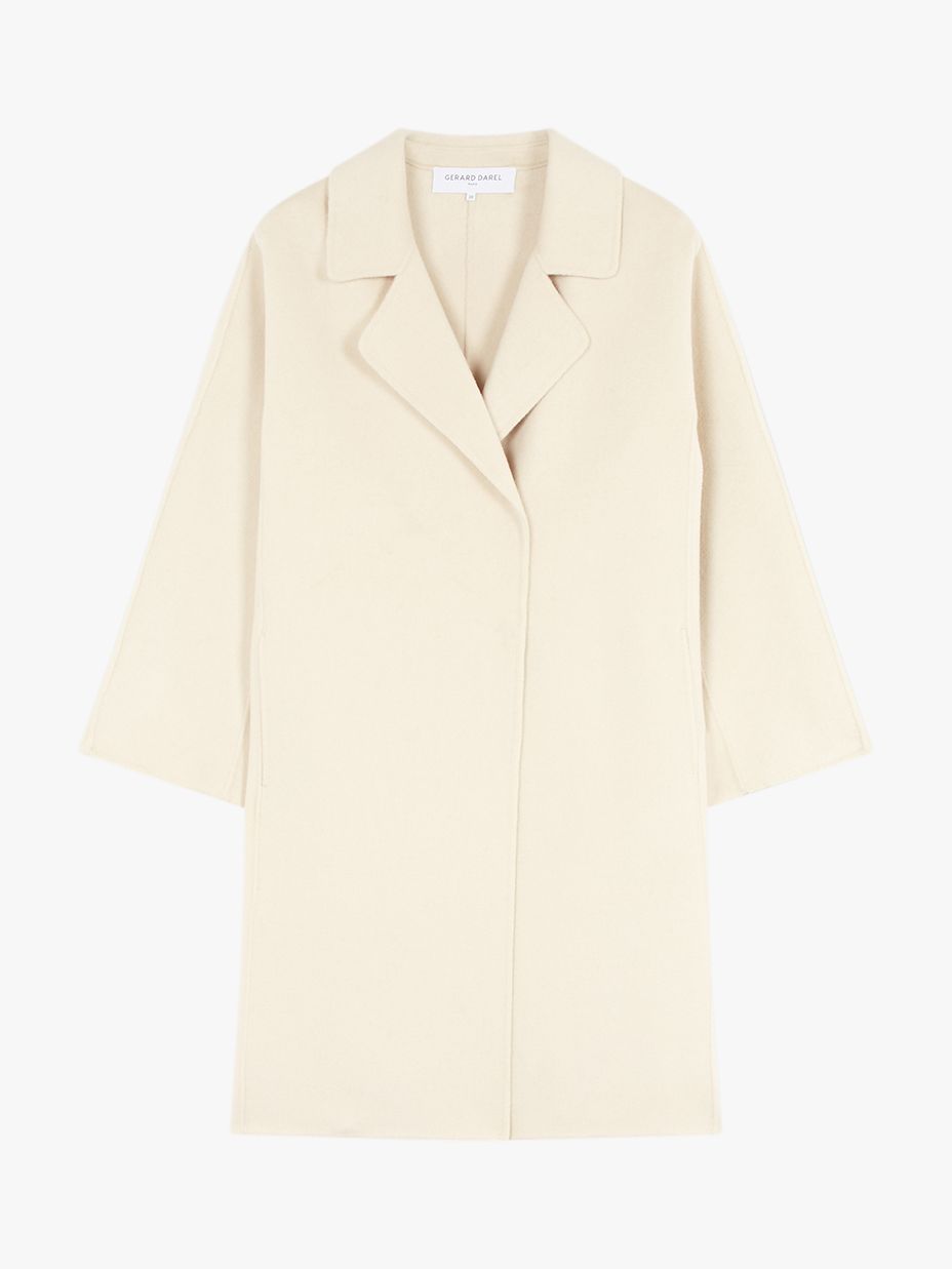 Gerard Darel Marilou Wool Coat White At John Lewis Partners