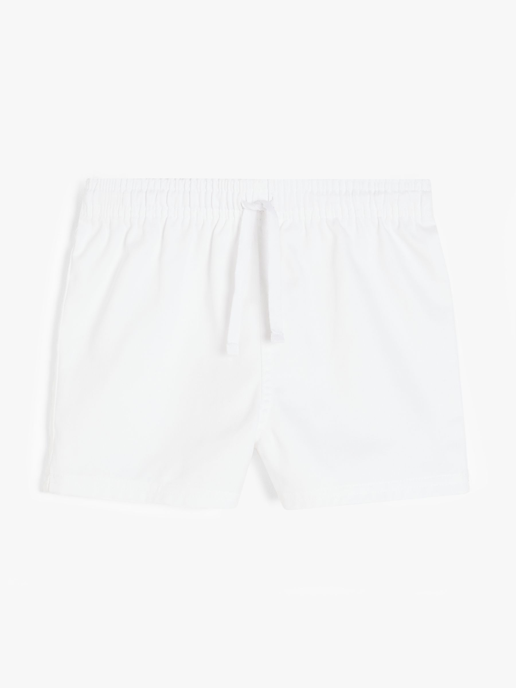 Unisex Plain Pure Cotton White PE Short