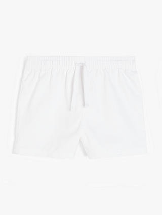 John Lewis Children's Cotton School PE Shorts, White
