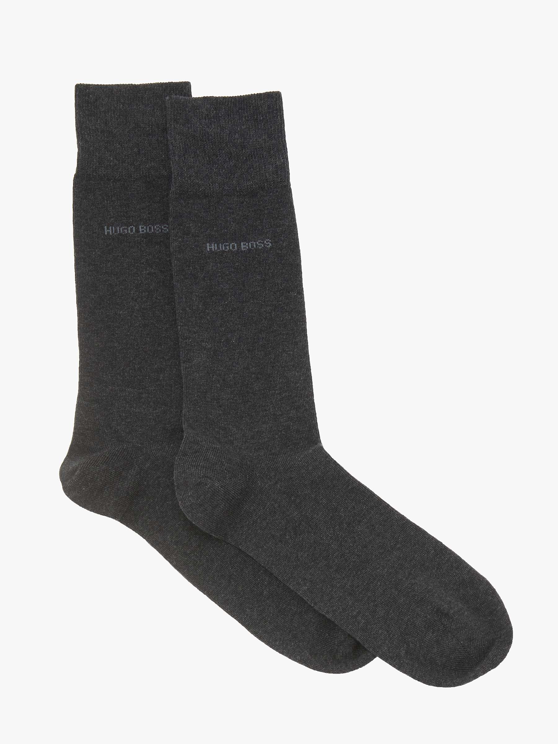 Buy BOSS Plain Socks, Pack of 2 Online at johnlewis.com