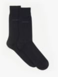 BOSS Plain Socks, Pack of 2, Dark Blue
