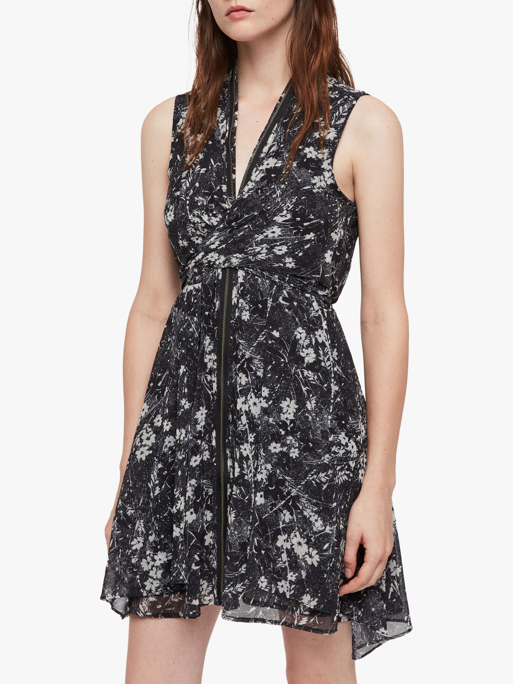 AllSaints Jayda Lisk Dress, Black