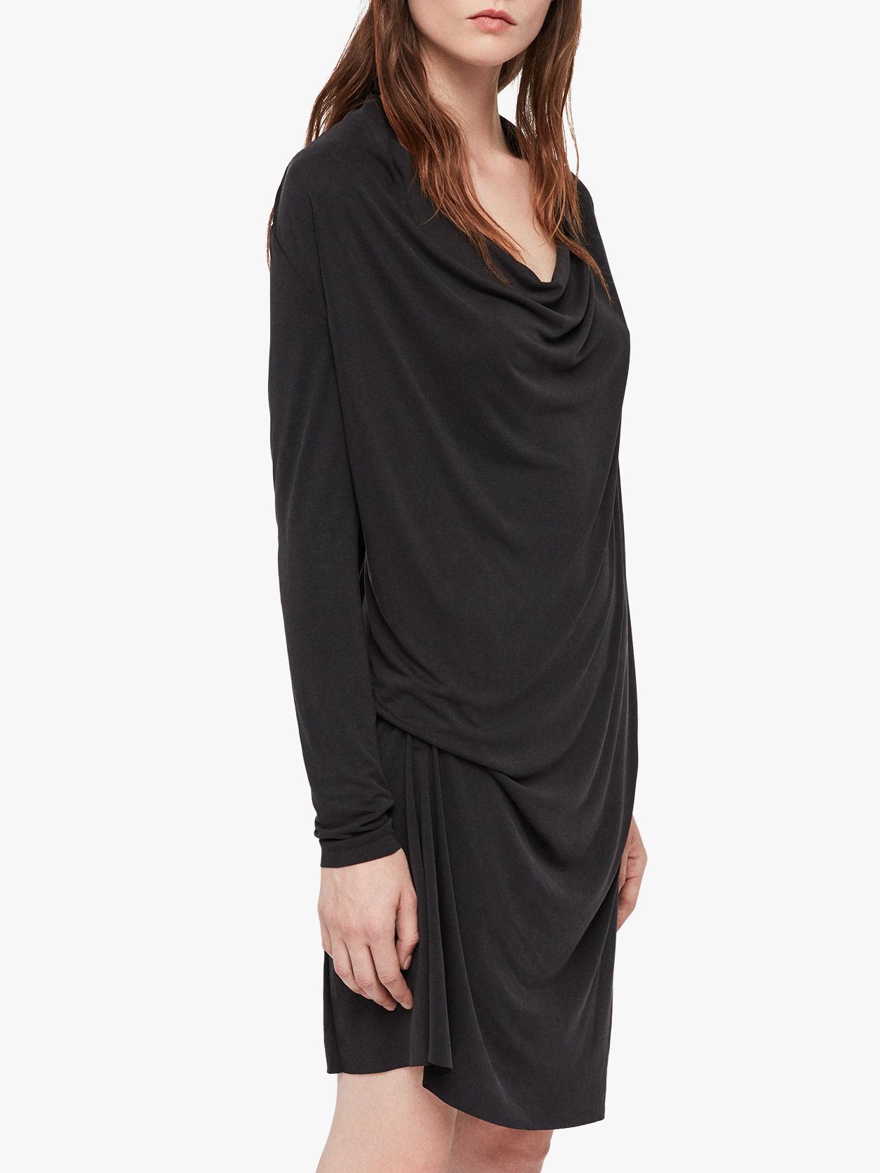 black long sleeve tunic dress